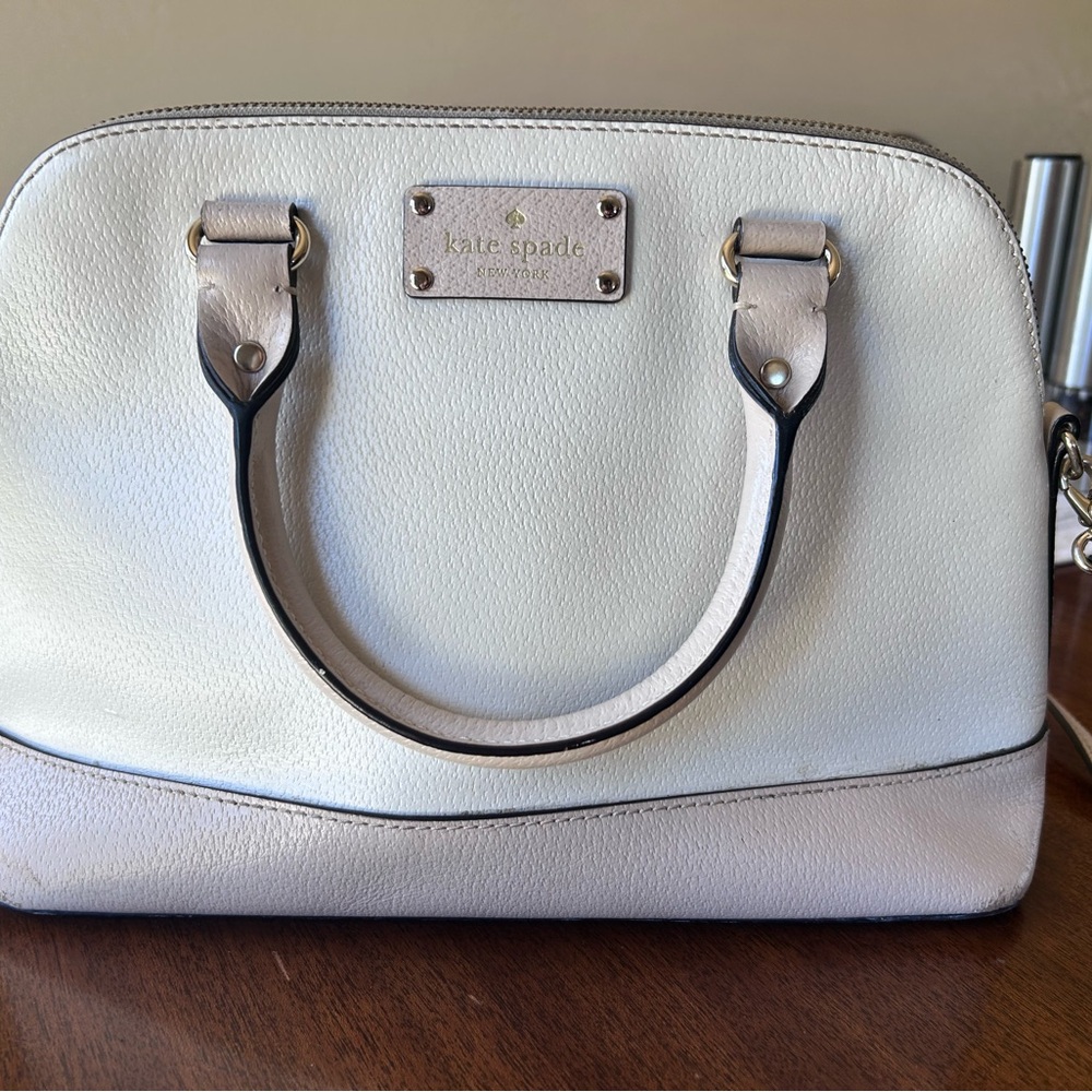 Kate Spade Cream Satchel Bag